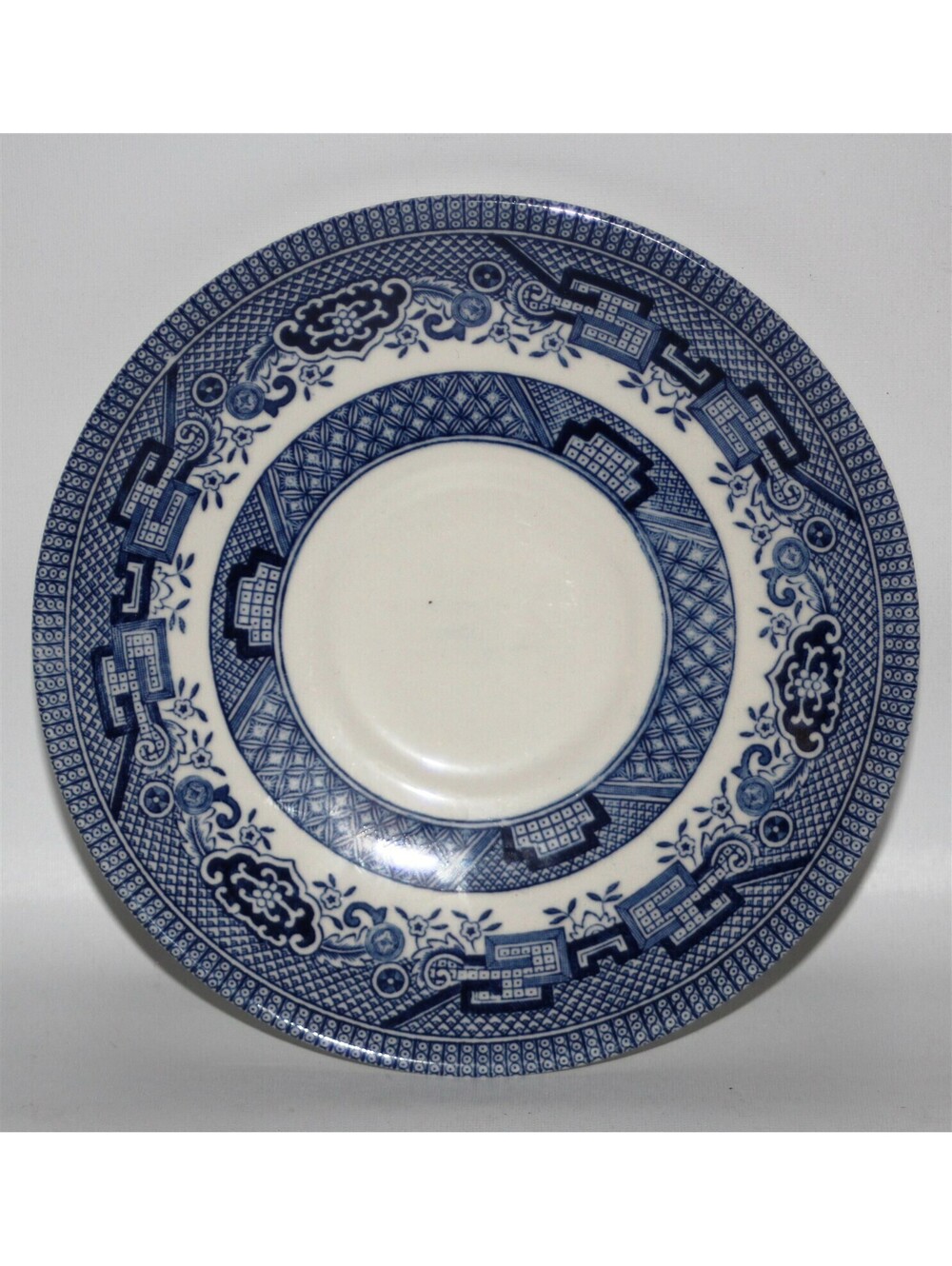 CHURCHILL Blue Willow Saucer (only)*England*Replacement*Contemporary Pattern